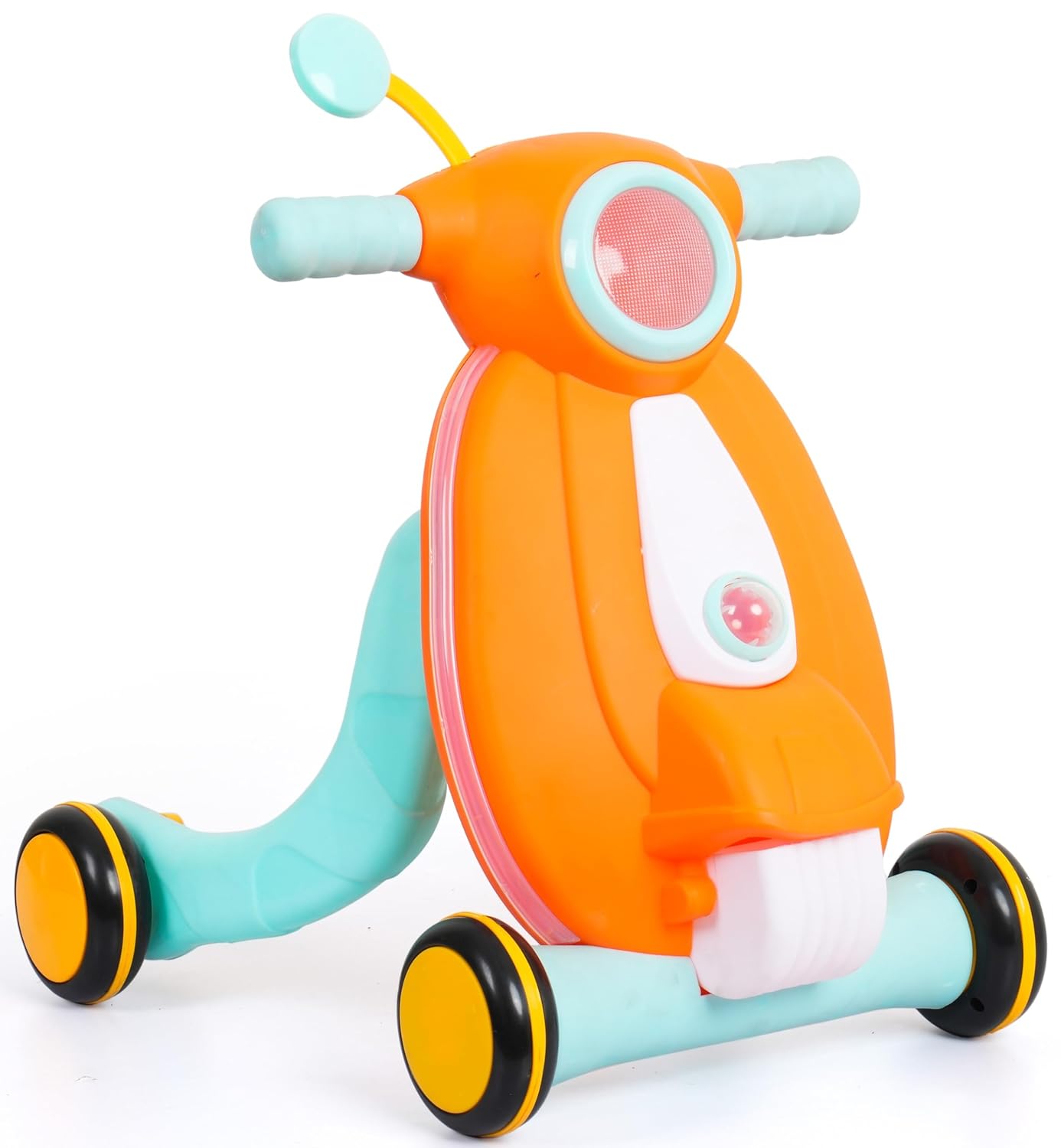 Grindle Tiny Step Baby Walker – Early Learning Activity Center with Lights, Sounds & Ball Game, Push Walker for Babies