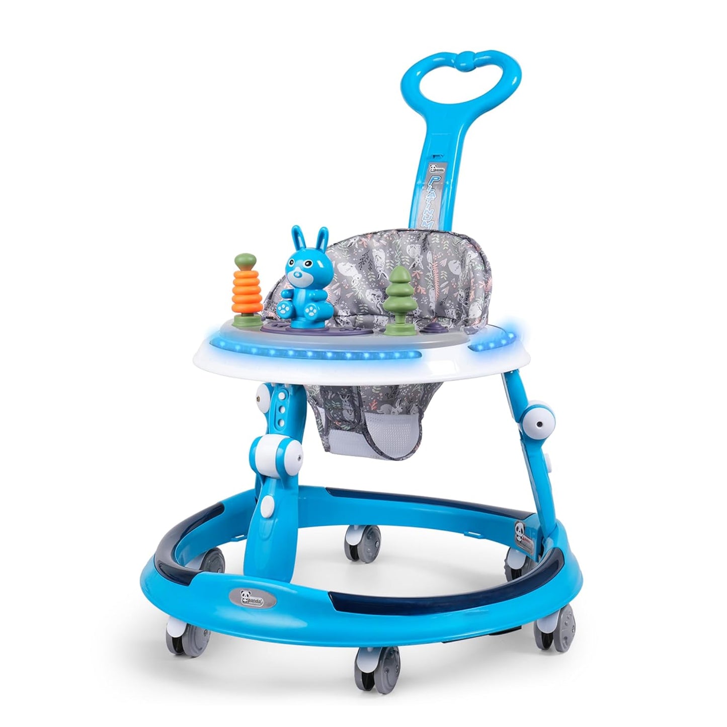 Pibblo Baby Walker for 6 to 24 Months with Convertible Meal Tray & Musical Play Panel – Safe & Fun for Babies